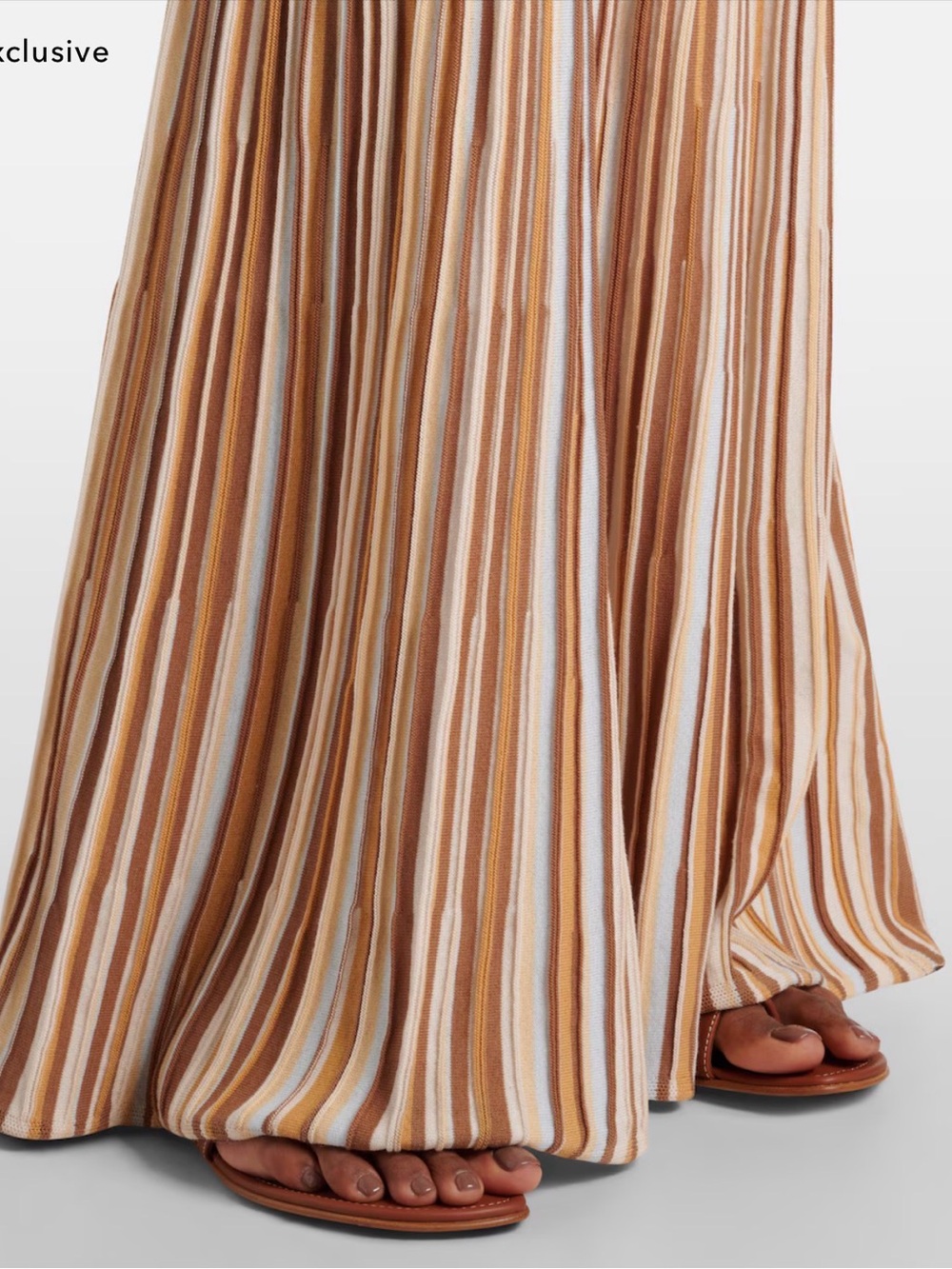 Faithfull the Brand Striped Maxi Dress in yellow and Cream - Picture 3 of 4
